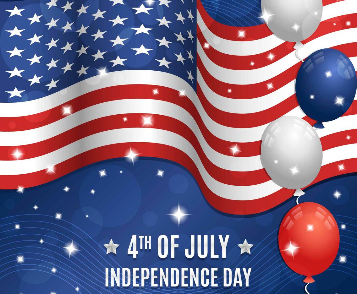 4th of July Independence Day American Flag Concept