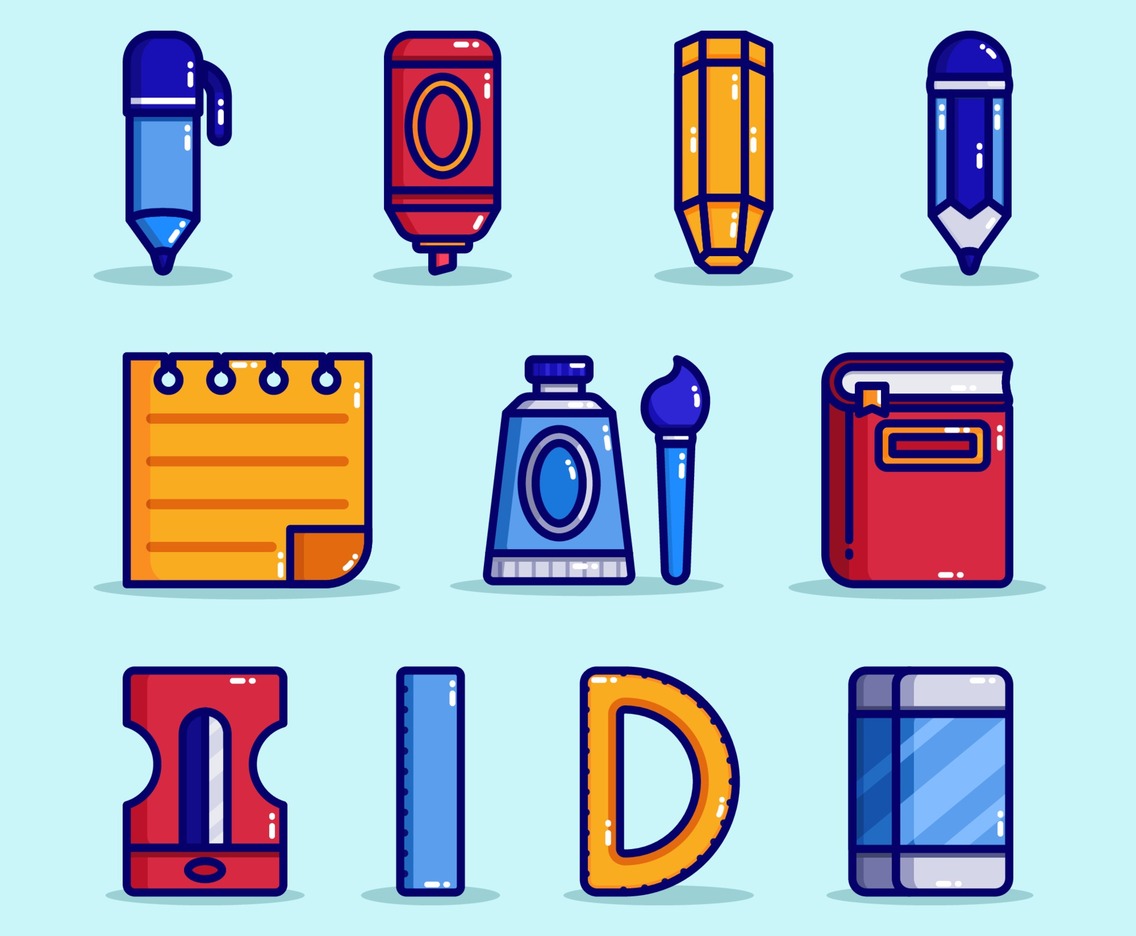 Stationary Icon Set