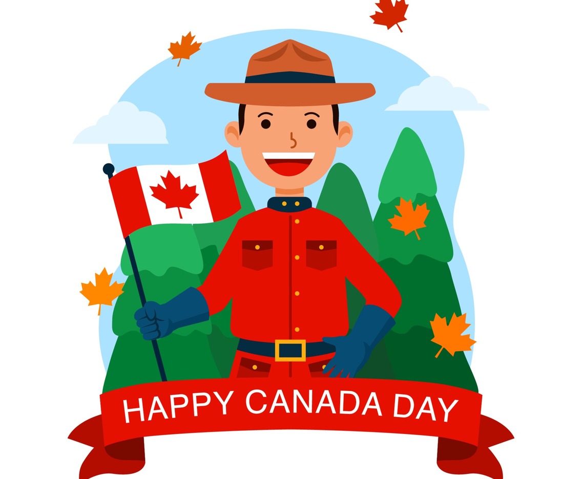 Happy Canada Day Celebration Design