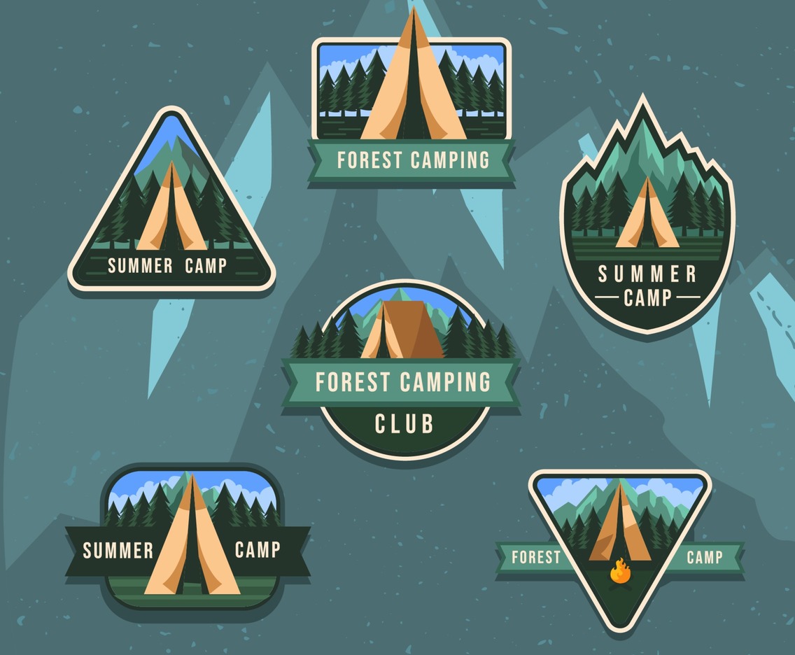 Forest Camp Summer Activity Badge