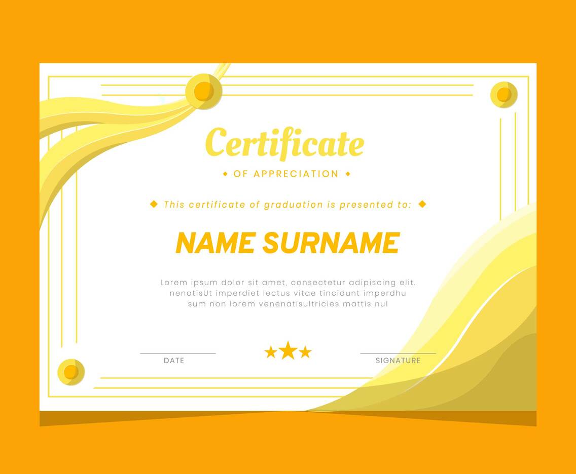 Graduation Certificate Template