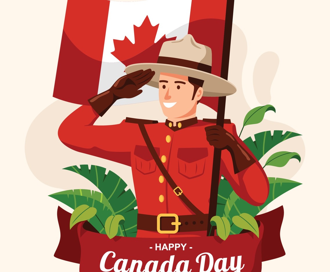 Celebrating Canada Day Concept