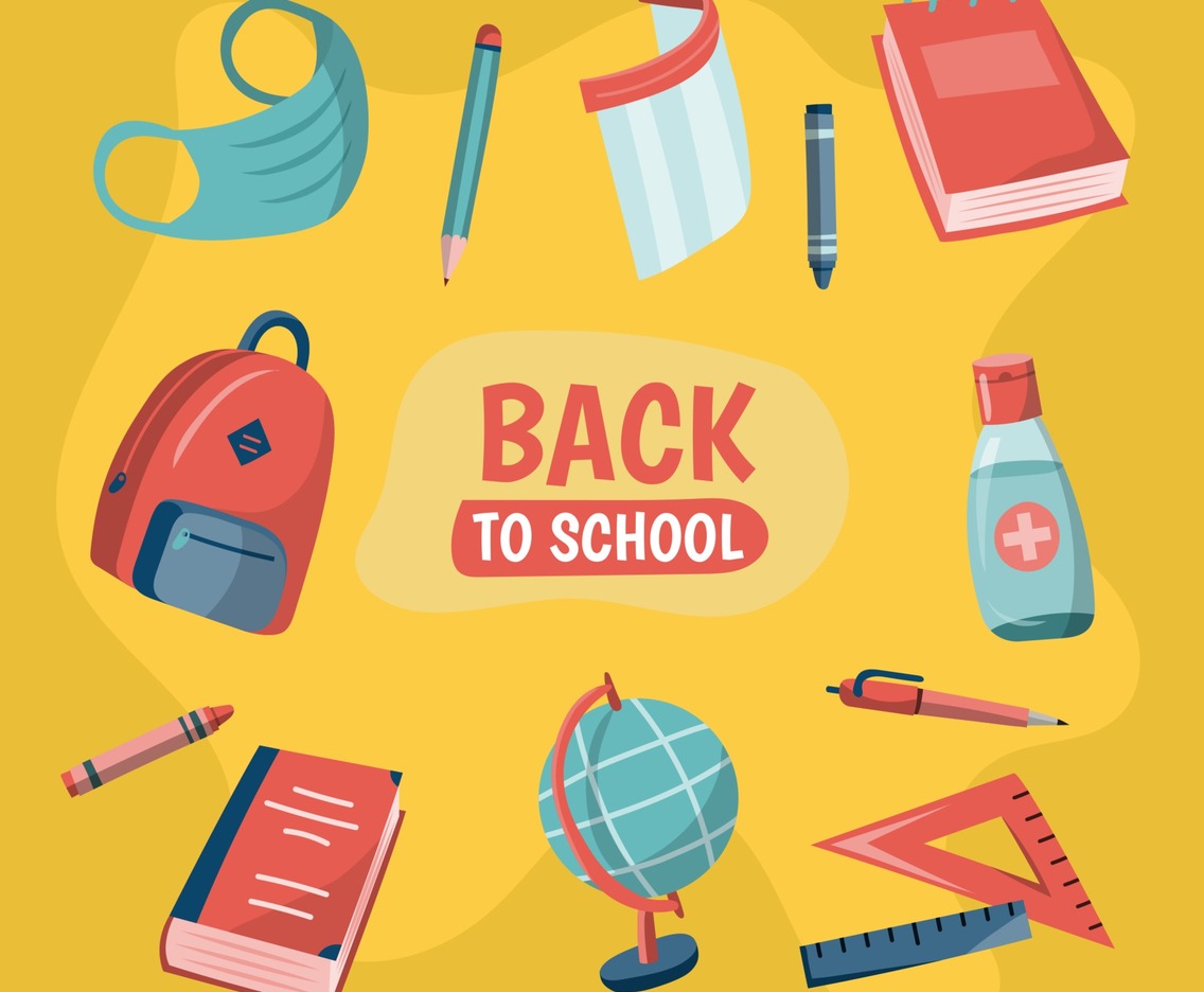 new normal school icon collection