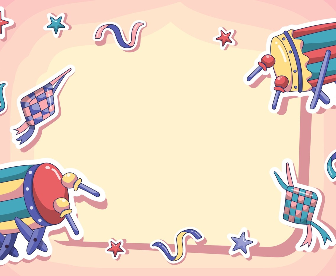 Fun Eid al Fitr Bedug Background
