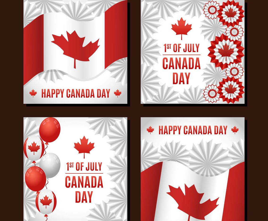 Canada Day Festivity Card Collection
