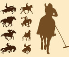 Equestrian Sports Silhouettes