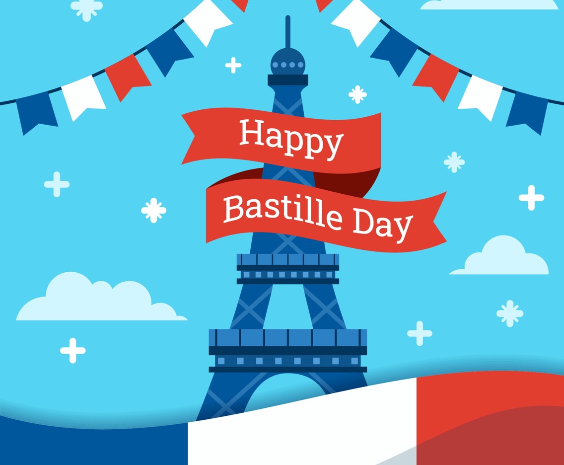 Bastille Day Celebration Background