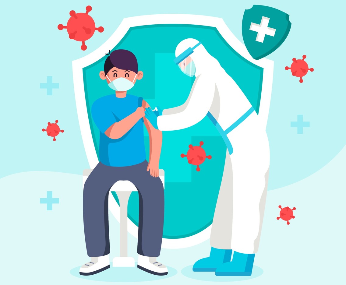 Vaccine for Covid-19 Concept