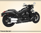 Black Harley Davidson Motorcycle