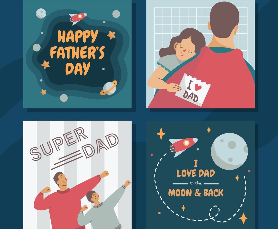 Father Day Greeting Card Set