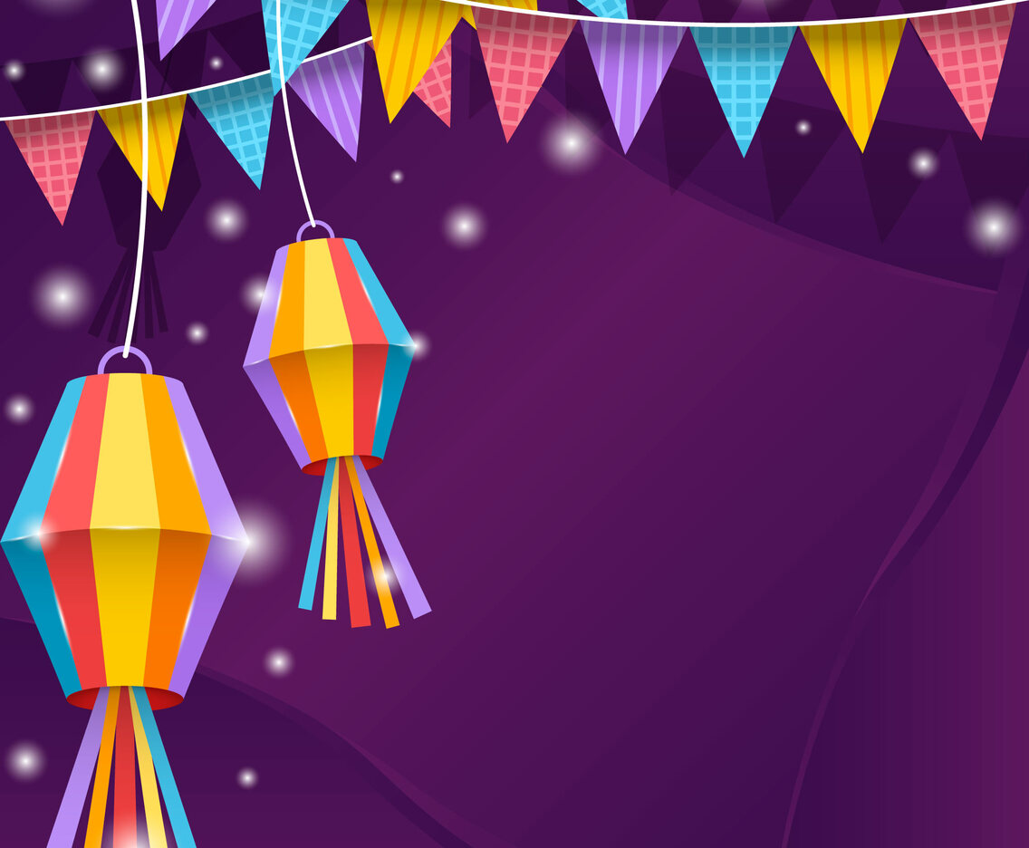 Colourful Festa Junina Festivity Background
