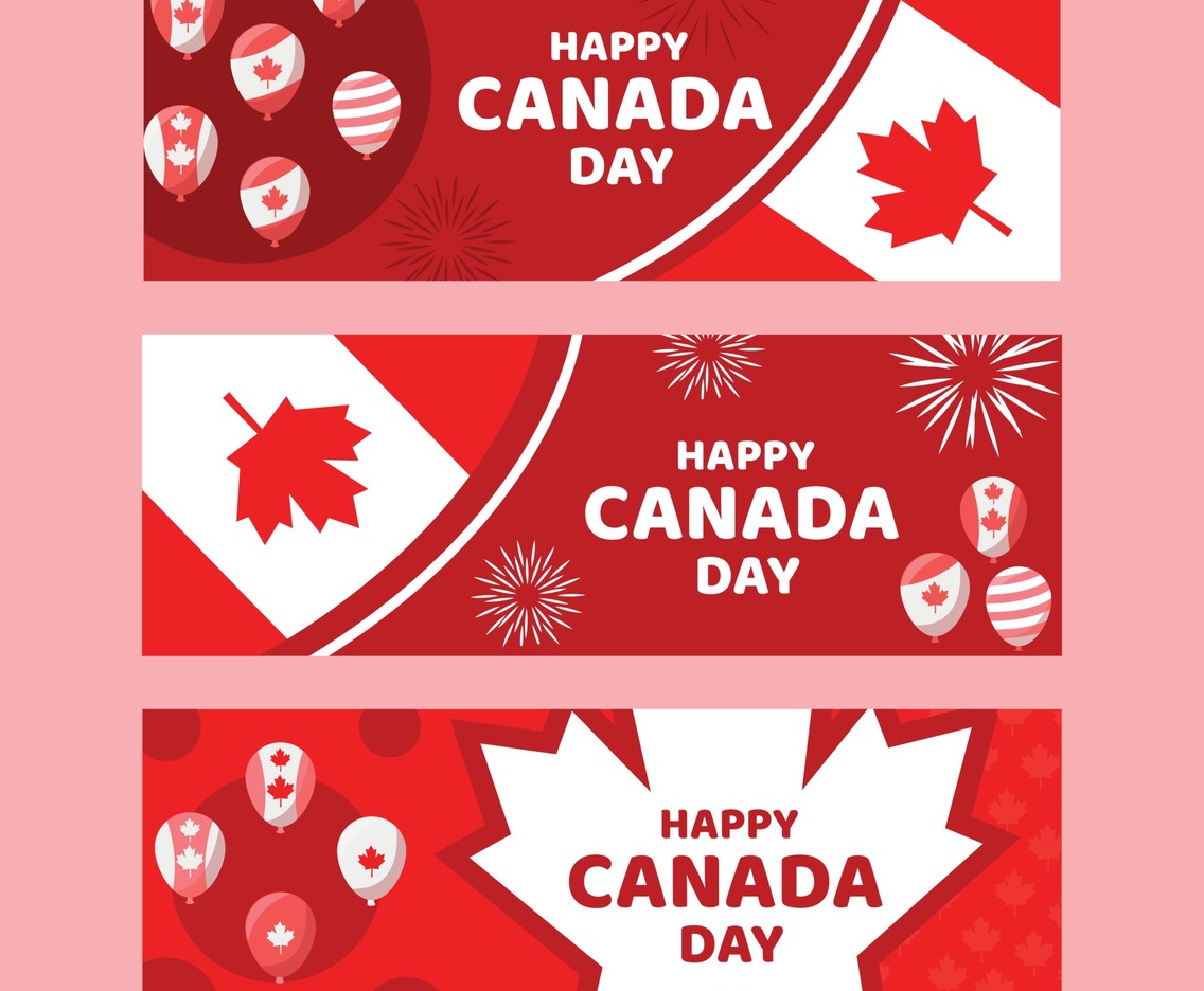 Canada Day Banner Set