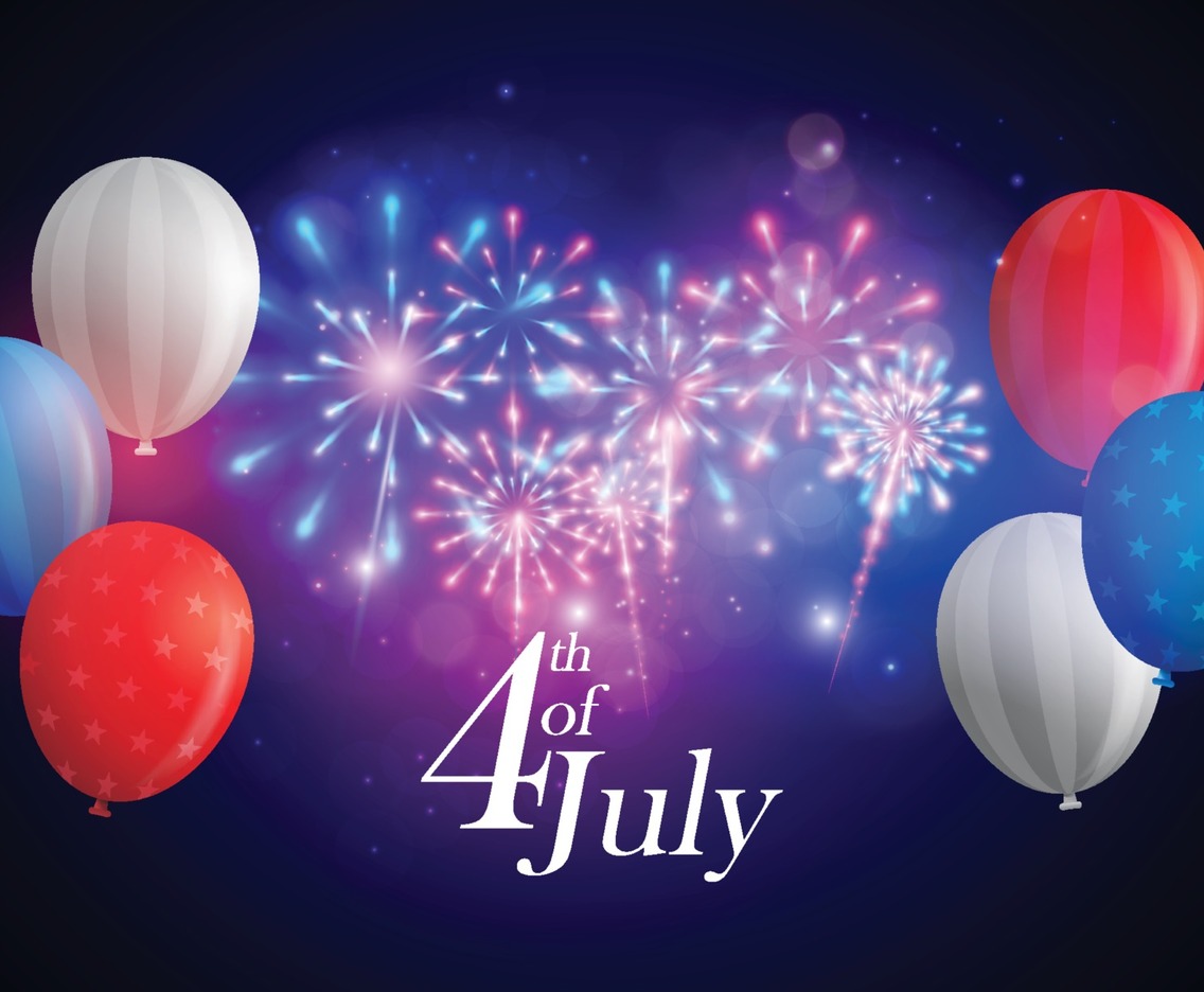 4th of July Fireworks Background