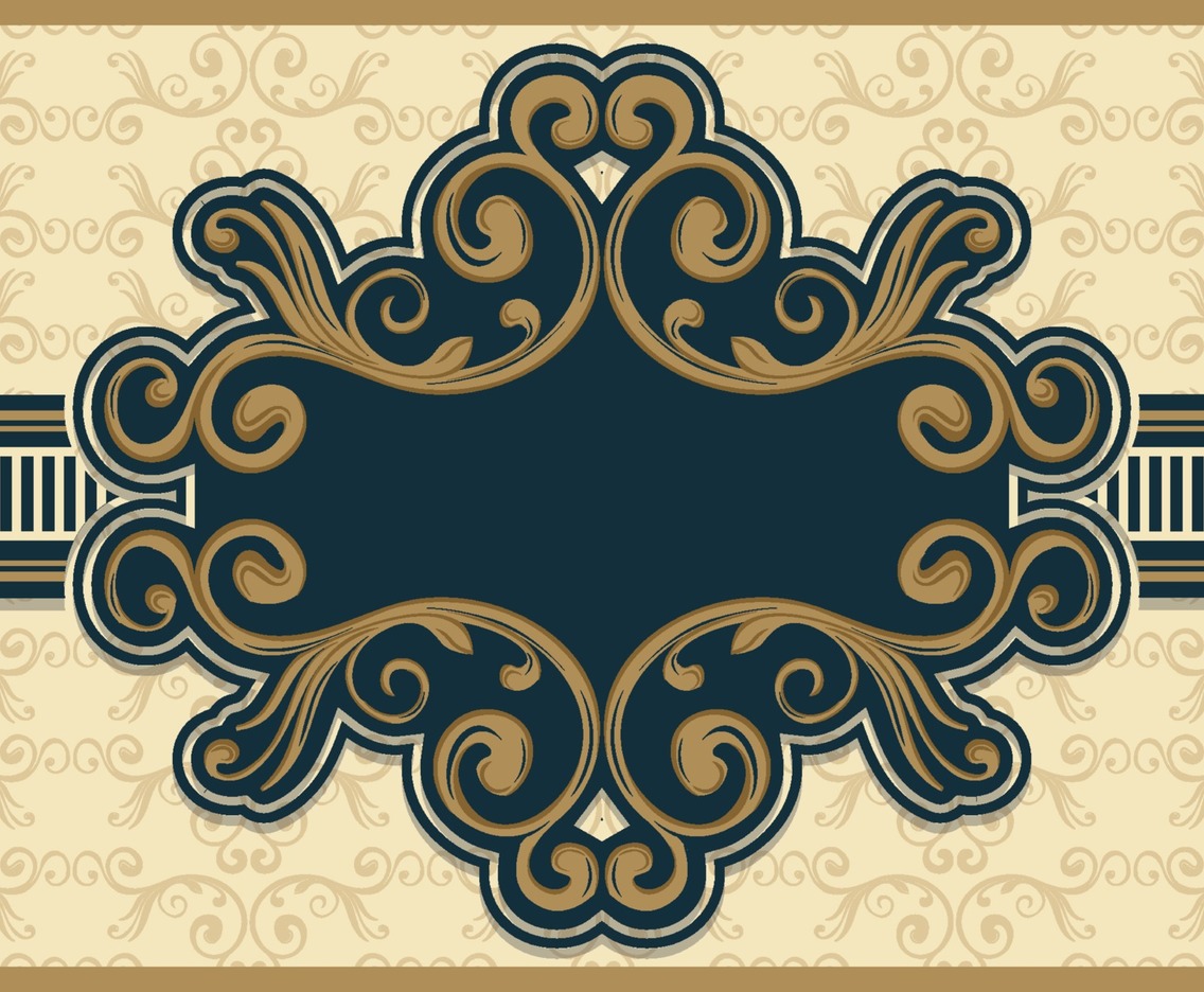 Luxurious Ornamental Frame on Vintage Style