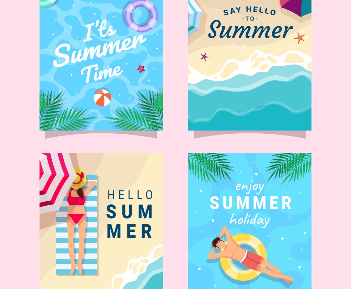 Summer Greeting Card Collection