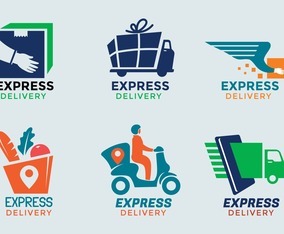 Set of Delivery Service Logo