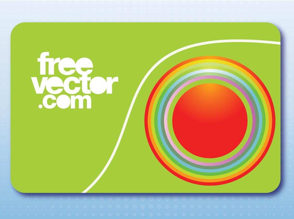 Business Card With Circles