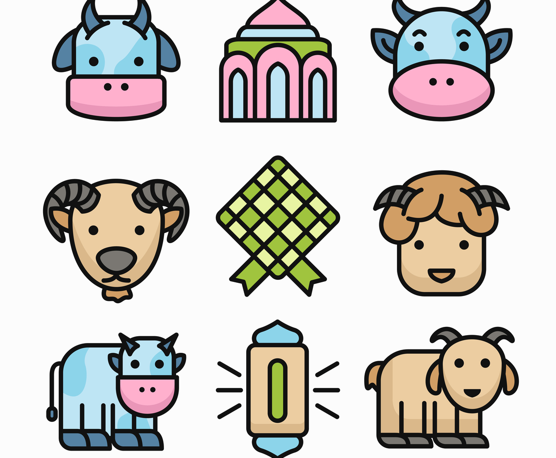 Eid Al Adha Icon Set
