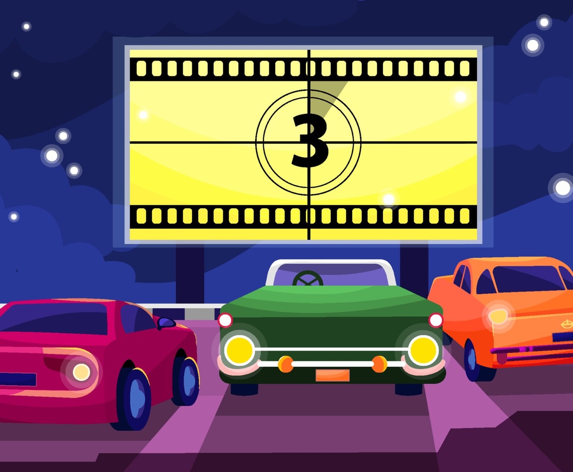 Drive in Movie Theater Concept