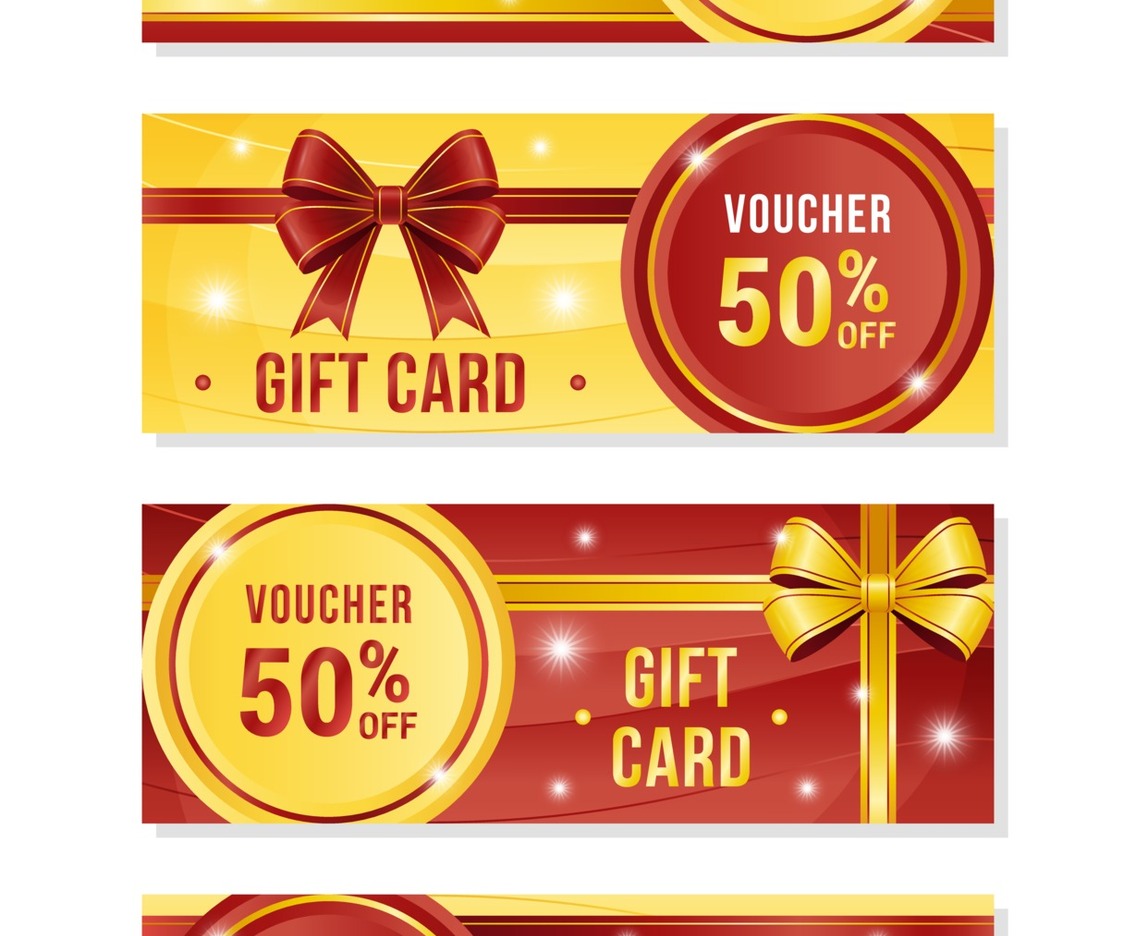 Red Gold Gift Vouchers Collection