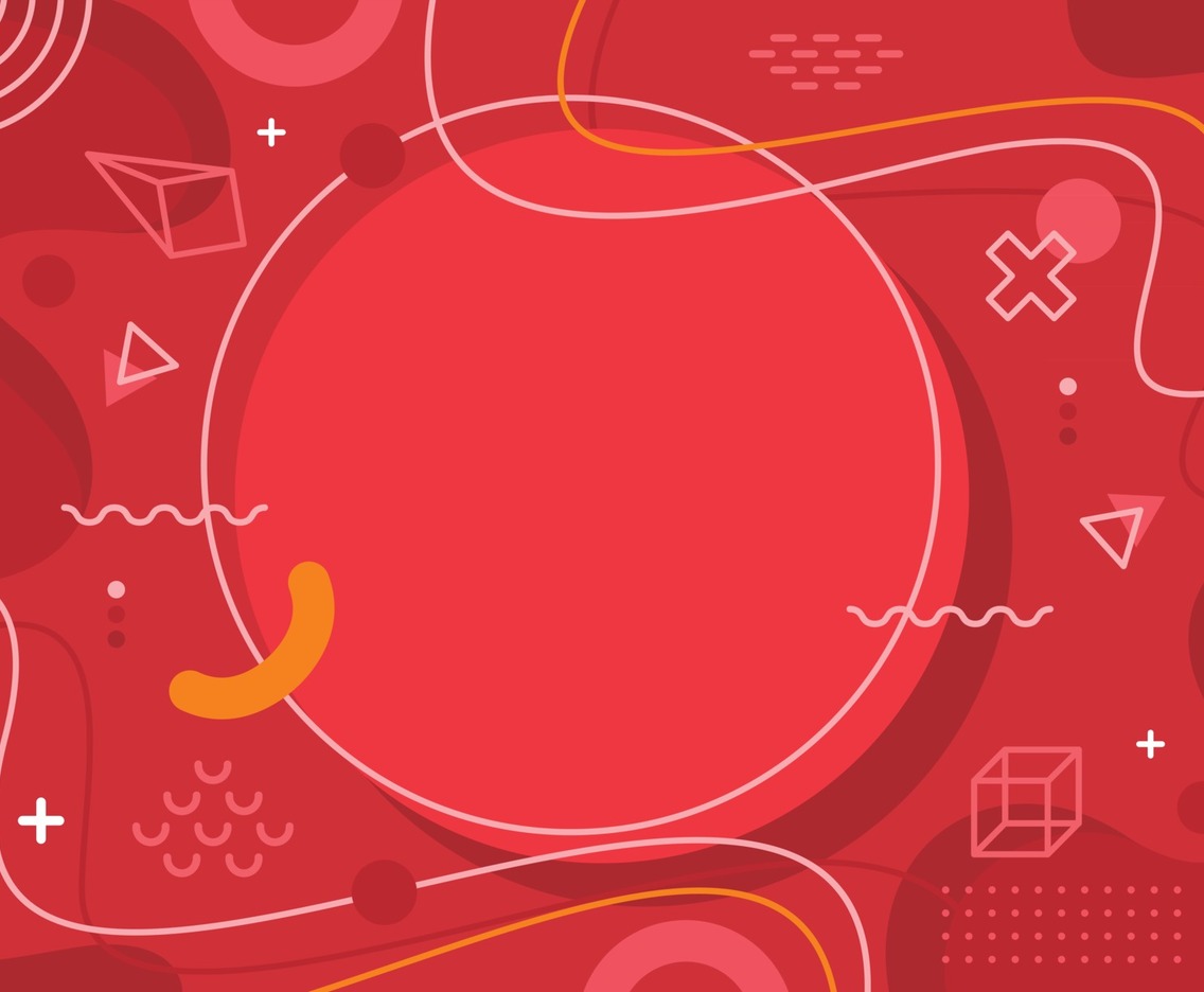 Flat Abstract Red Background