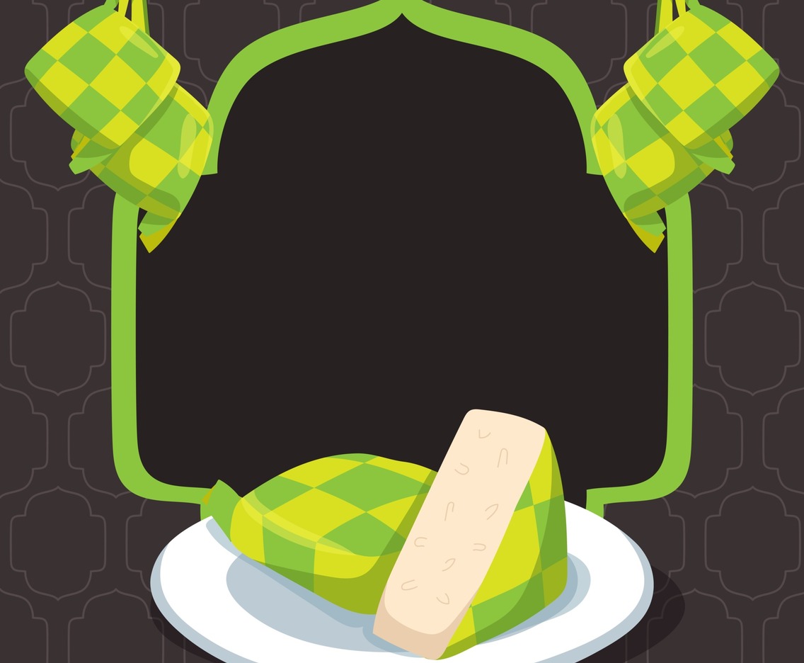 Ketupat in Dark Background
