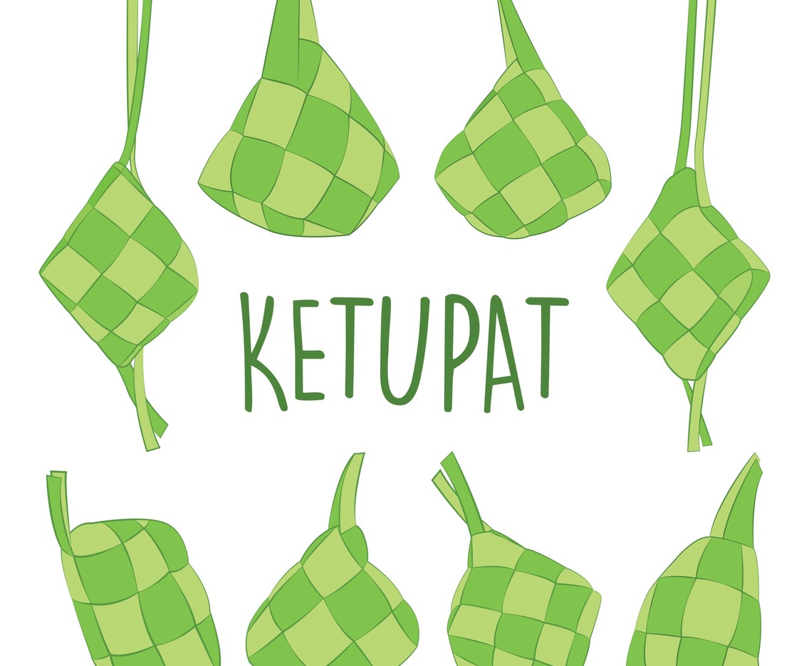 Uncooked Ketupat Icon Set