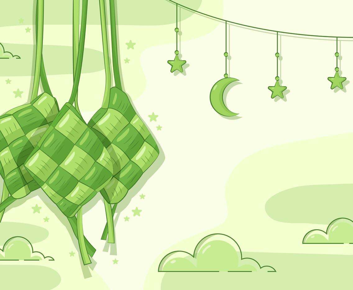 Uncooked Ketupat Background