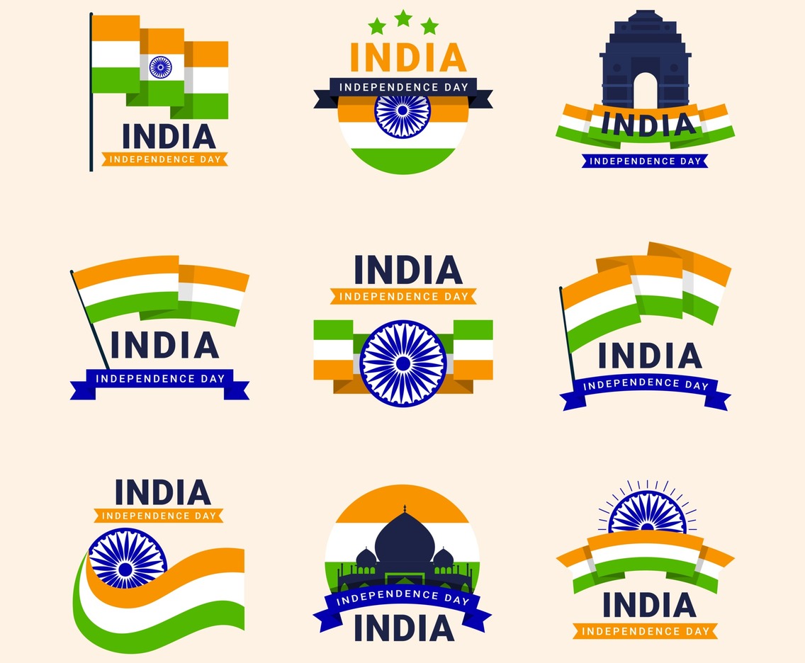 India Indepedence Day Badge Collection