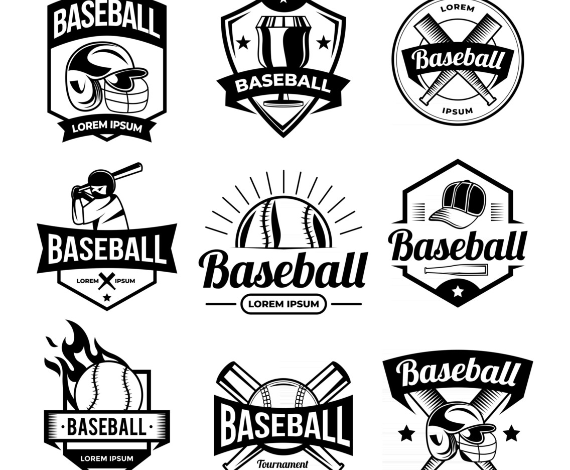 Baseball Badge Template Collection