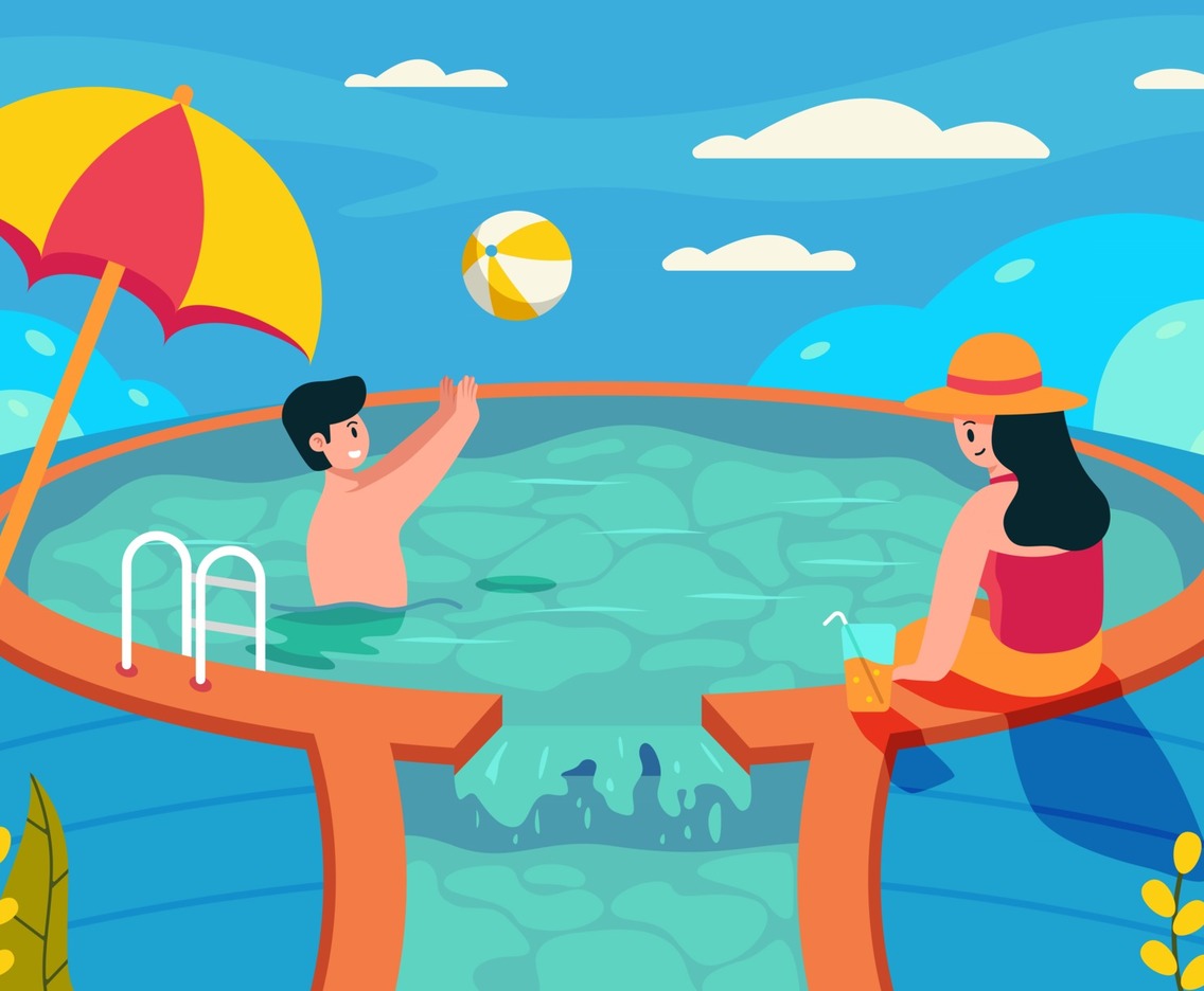 Summer Activity in Swimming Pool