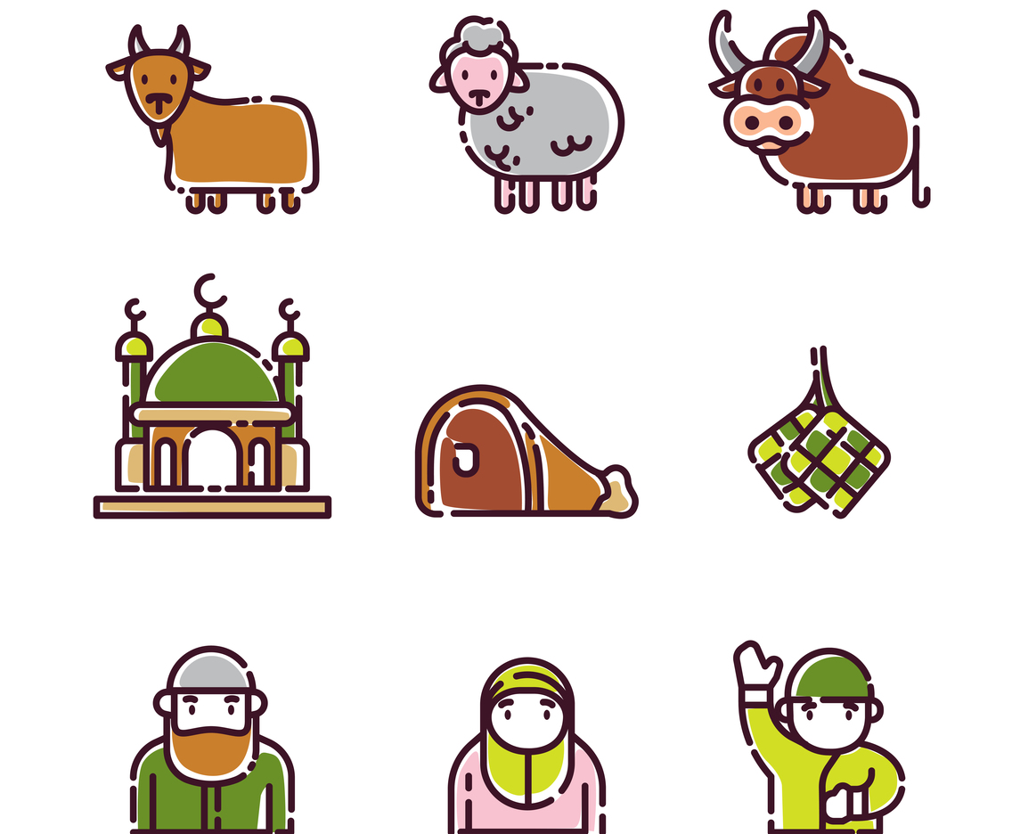 Eid Al Adha Icon Set