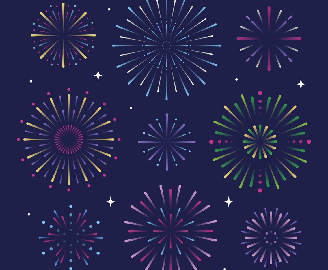 Collection of Different Shape Fireworks