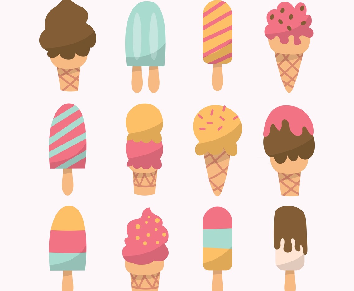 Set of Ice Cream Icon