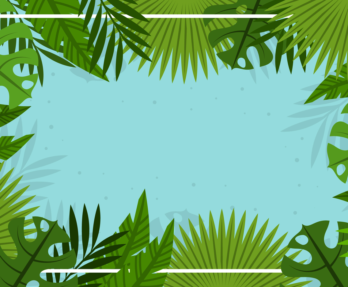 Floral Summer Tropical Background