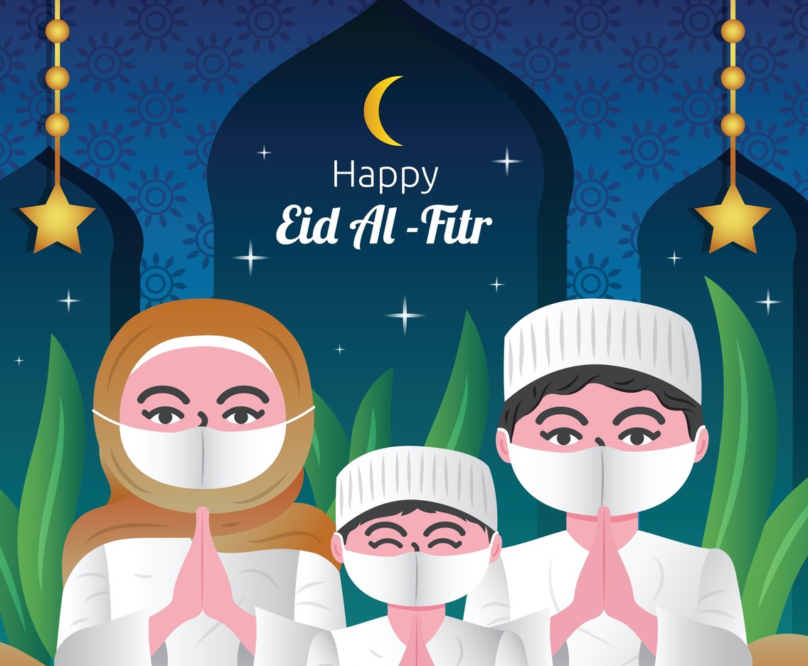 Happy Eid Al Fitr Greetings Template