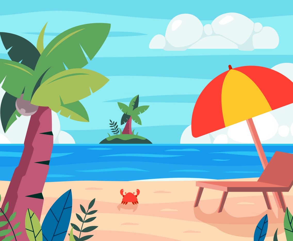 Beautiful Beach for Summer Celebration