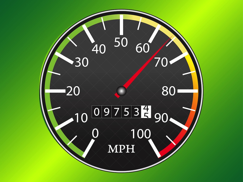 Speedometer Icon Vector