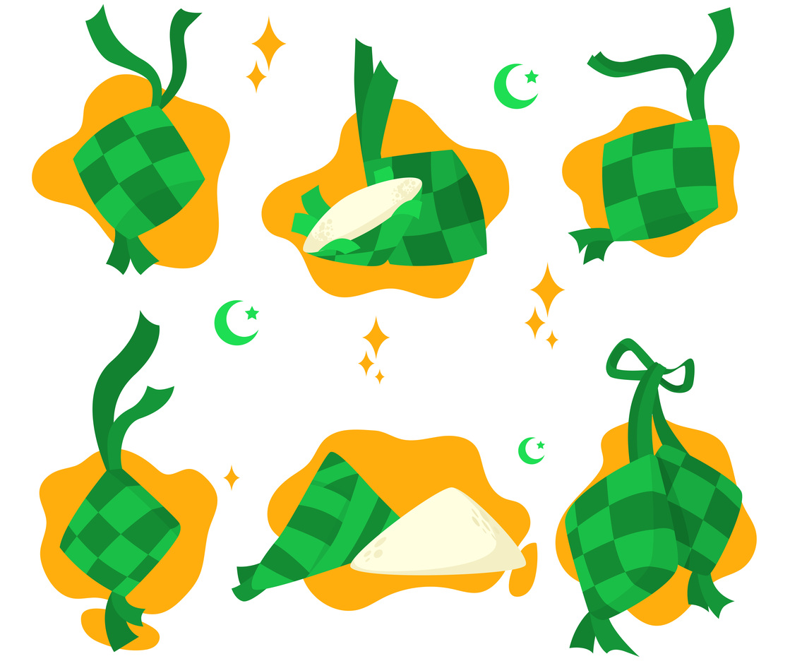 Ketupat Icon Set