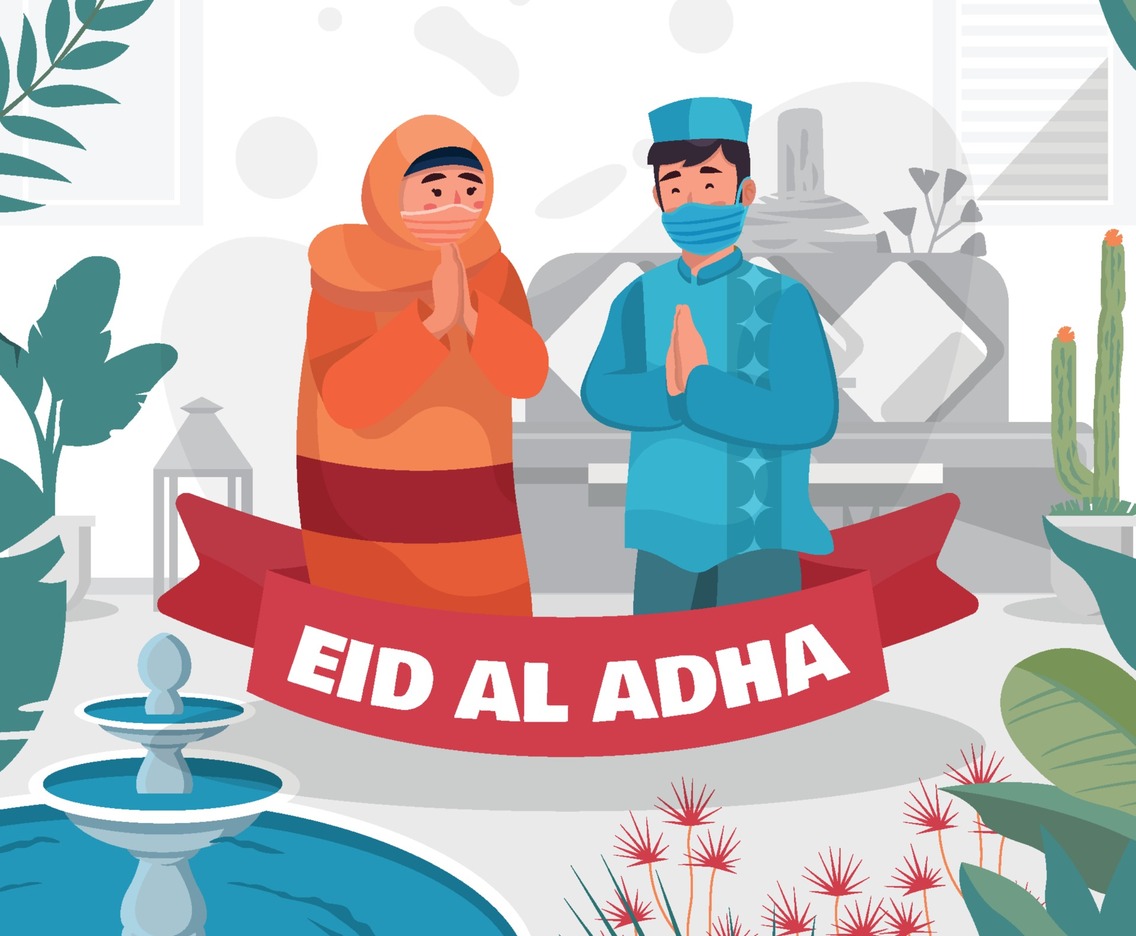 Couple Greeting on Eid Al Adha