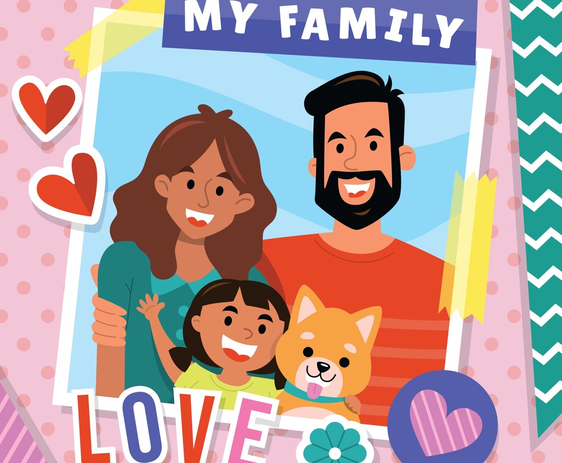 Potrait of Happy Family