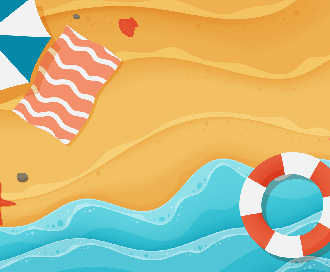 Beach Summer Scenic Background