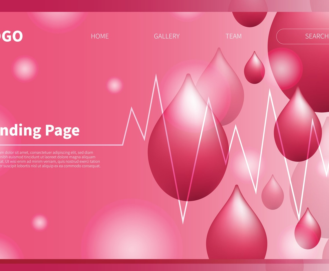Blood Donor Landing Page Template