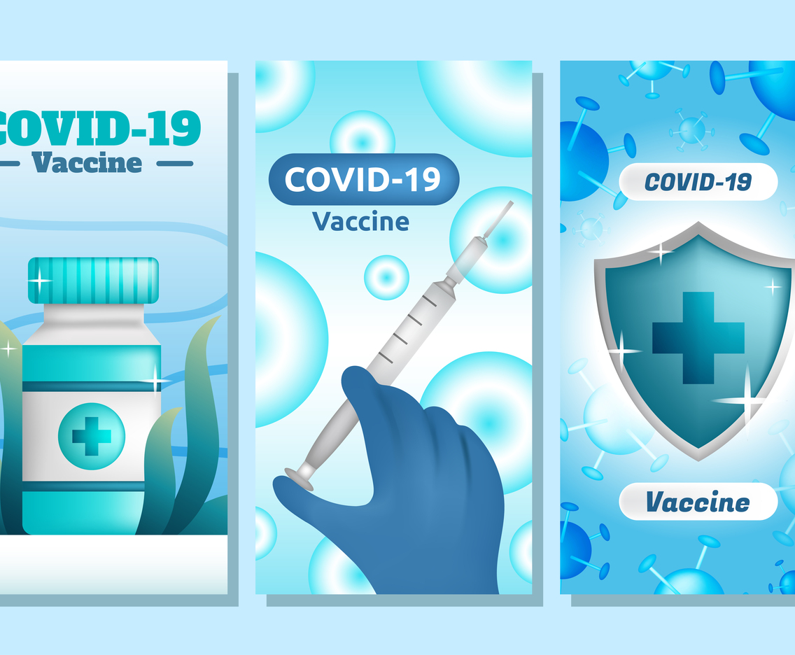 Covid 19 Vaccine Banner Template Set