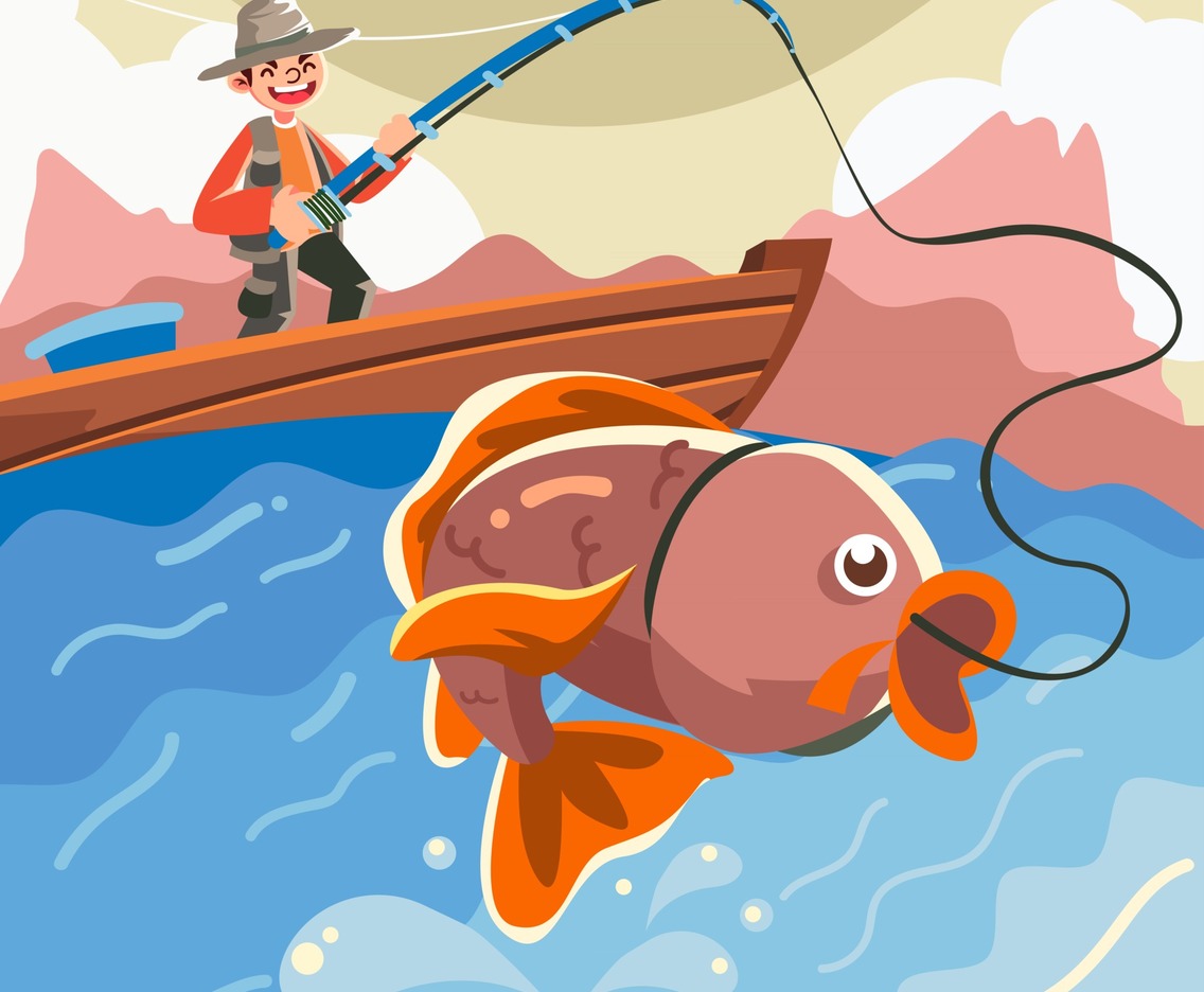 Fishing Strike on Summer Camp