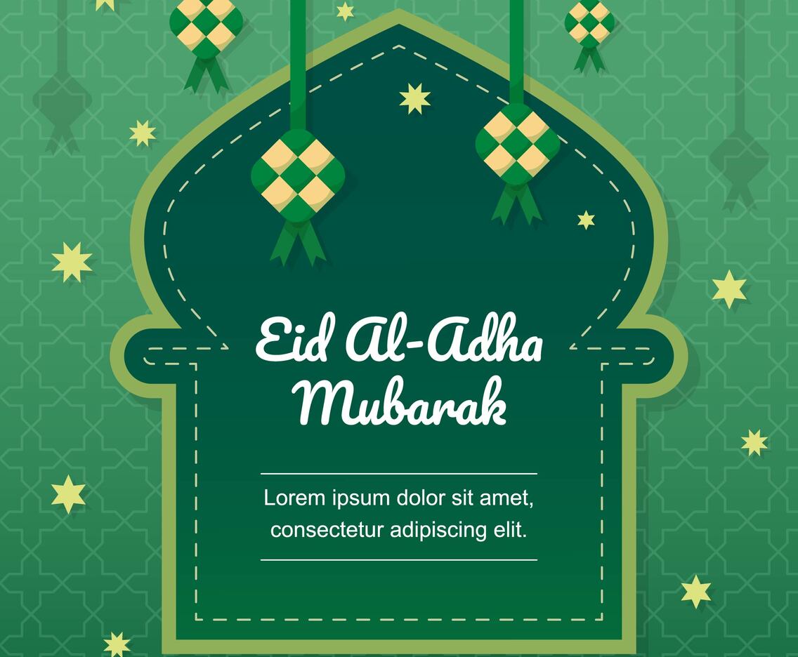 Ketupat Eid Al Adha Background