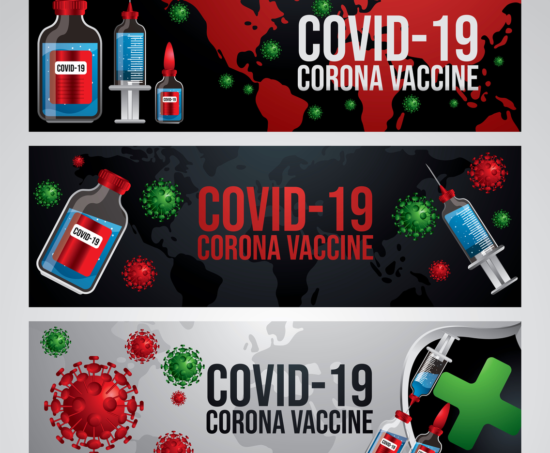 Corona Vaccine Banner Concept