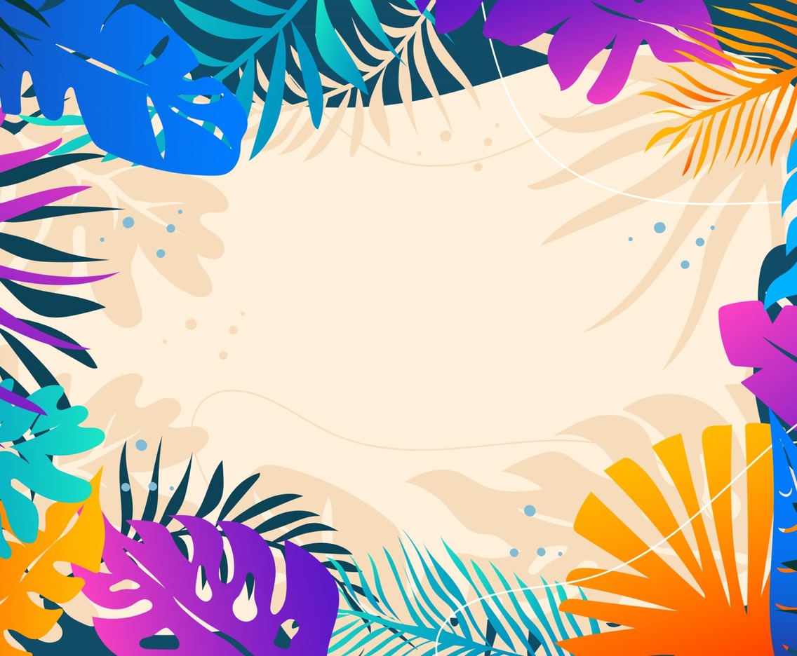 Colourful Tropical Floral Concept