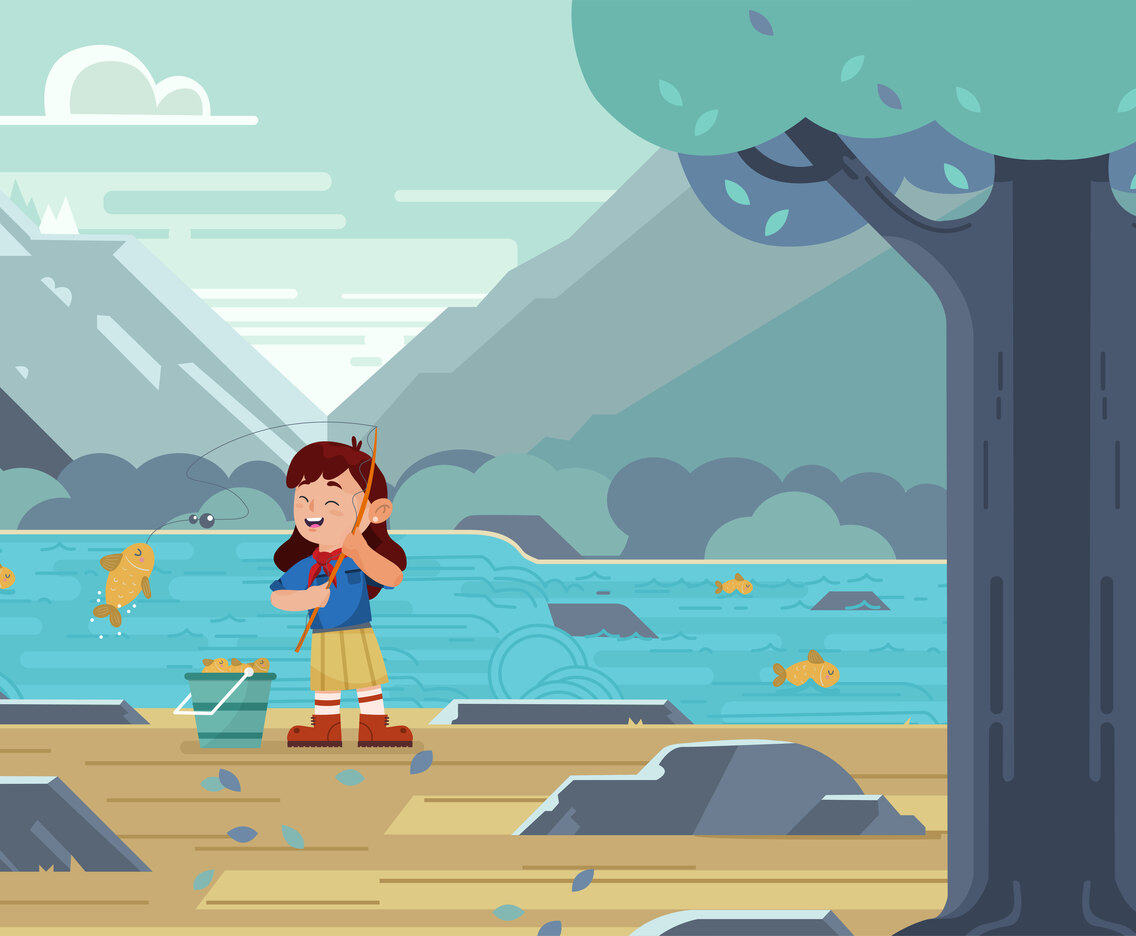 Fishing at the River