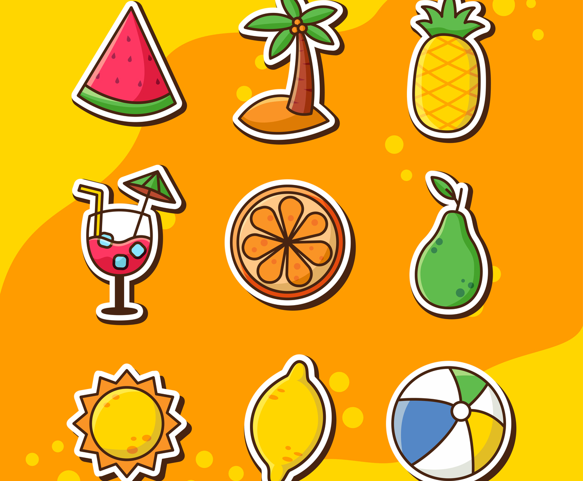 Summer Fruits Sticker